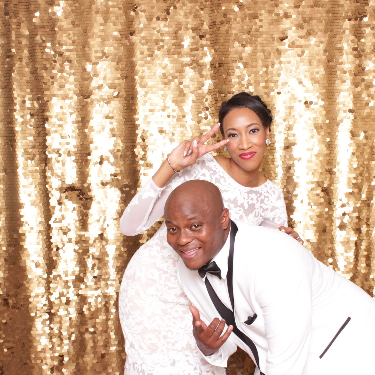 Gold Sequin Backdrop for Photo Booth Rental